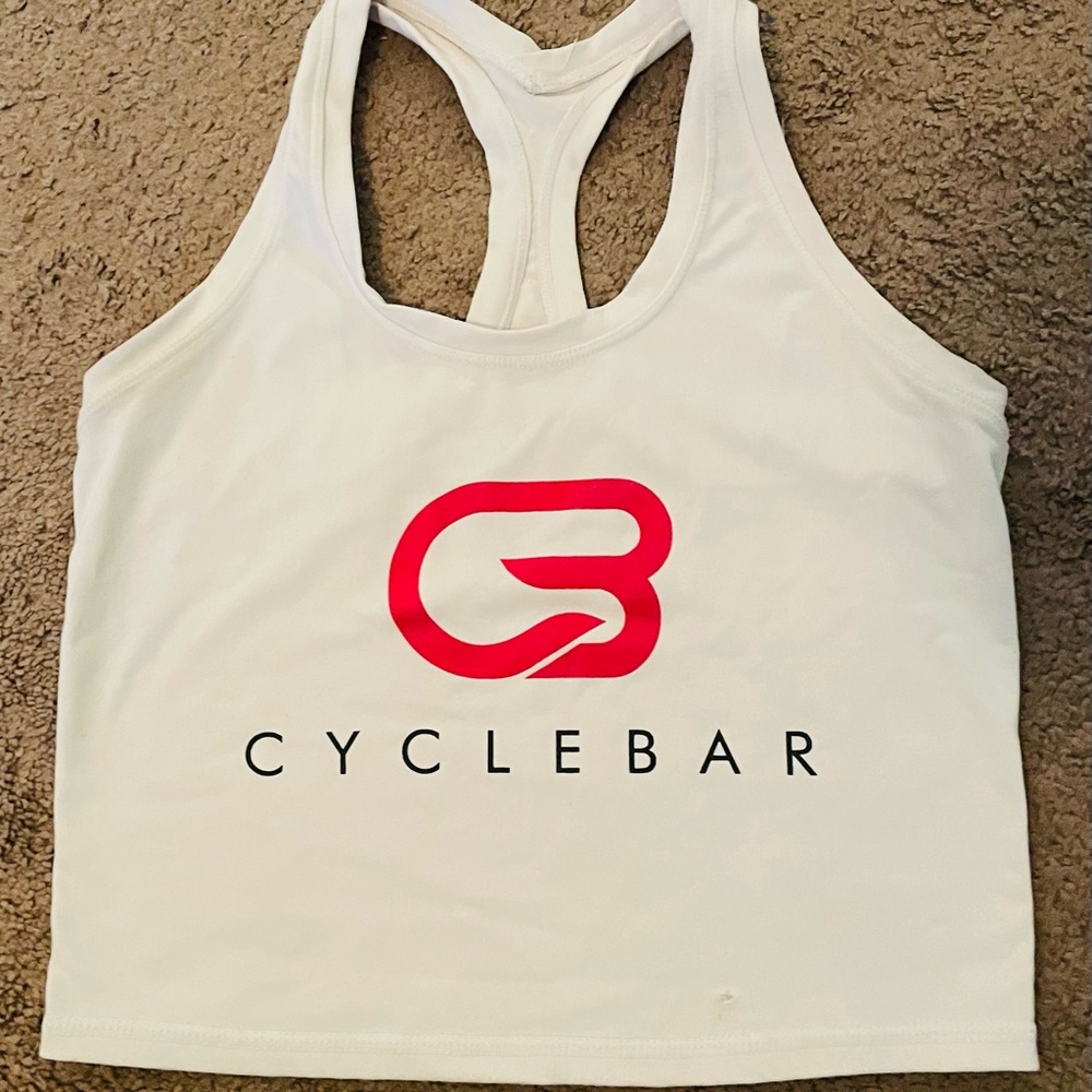 CycleBar cropped racer back tank